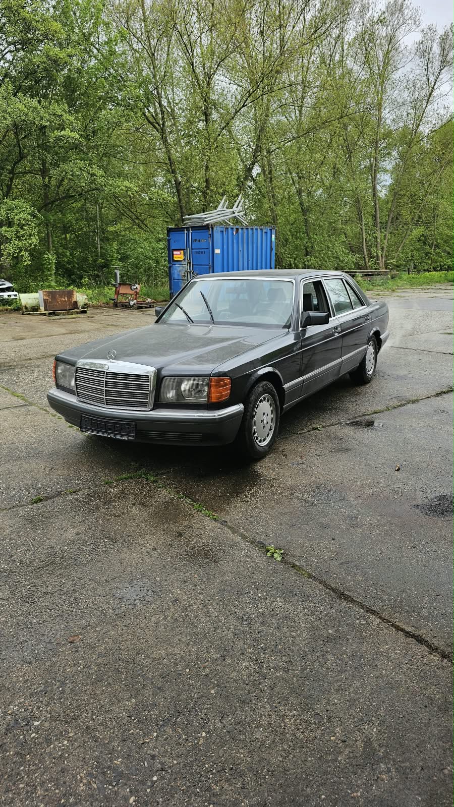 Mercedes Oldtimer nach der Außenaufbereitung